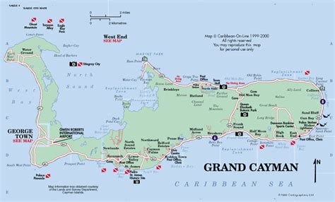 Grand Cayman Map Cruise Port