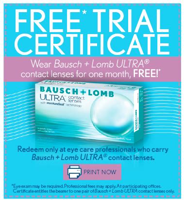 Modern contact lenses malaysia have surpassed traditional limitations and may be designed to be used for much longer periods of time. Ultra Contact Lens Free Trial Certificate