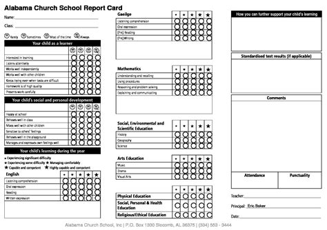 Follow these simple steps to officially withdraw your child. ACS Report Card for Younger Grades | Alabama Church School