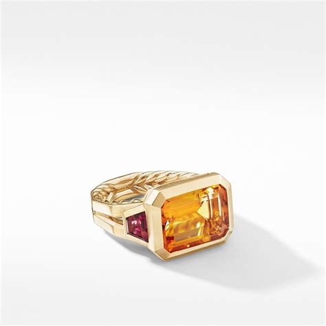 Designs by david, sybil and evan yurman. Novella Three Stone Ring in 18K Yellow Gold | David Yurman | Stone rings, Three stone rings ...