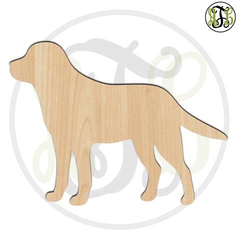 Labrador 230083 Animal Cutout Unfinished Wood Cutout Wood Craft