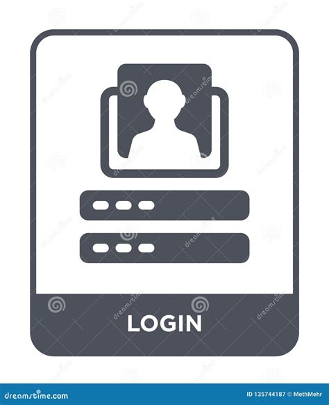 Login Icon In Trendy Design Style Login Icon Isolated On White