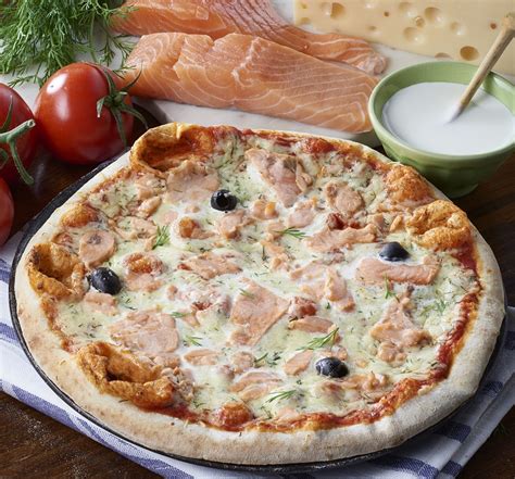 Pizza au saumon fumé Spartacus Produits surgelés pour particuliers