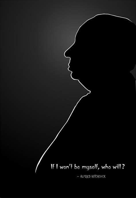 Alfred Hitchcock Silhouette And Quote Digital Art By Helena Kay Pixels
