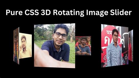 Pure Css 3d Rotating Image Slider Youtube