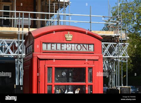 The Iconic Red Telephone Booths In London England United Kingdom