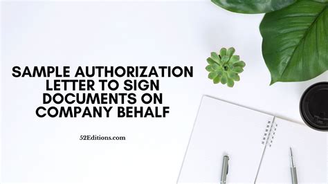 An authorization letter is a business document which temporarily transfers the authority of carrying out a specific task from one person to another given below are the details of how to write a valid authorization letter. Sample Authorization Letter To Sign Documents On Company ...