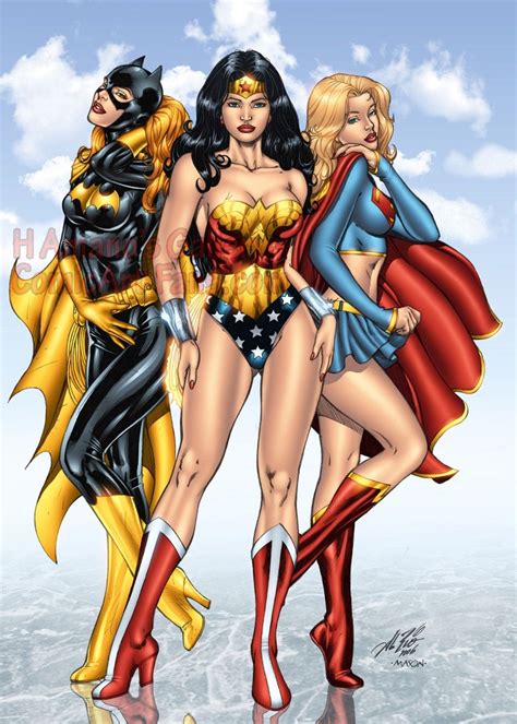 Wonder Woman Batgirl And Supergirl Comics Girls Wonder Woman