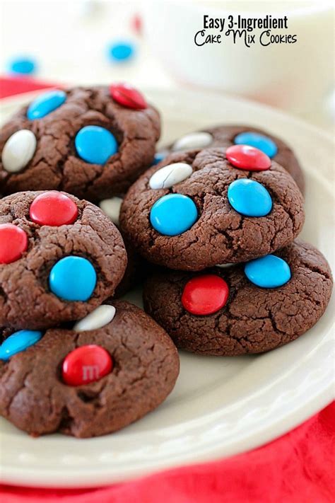 In a microwave safe bowl, melt the chips for 20 second intervals (stir in between each 20 second interval). 3-Ingredient Easy Cake Mix Cookies - Yummy Healthy Easy