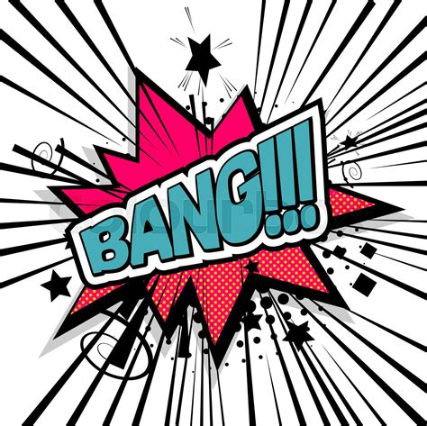 Lettering Bang Boom Comic Text Sound Stock Vector Colourbox
