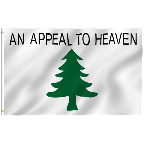 Anley Fly Breeze 3x5 Foot An Appeal To Heaven Flag Vivid Color And