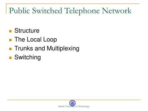 Ppt Physical Layer Public Switched Telephone Network Pstn