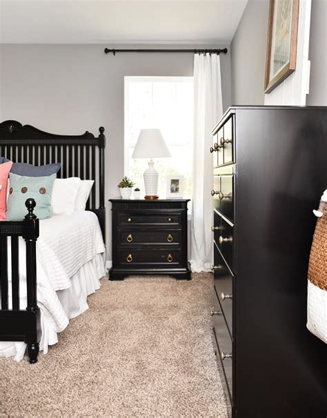 Why is that usually the last space we decorate? Budget Master Bedroom Makeover with Black Furniture
