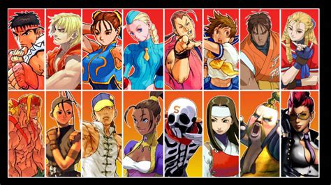Street Fighter All Character Select Themes Youtube