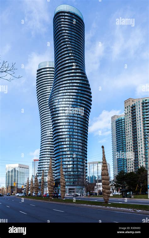 Toronto Canada November 21 2018 Twin Towers Of Absolute Condos In