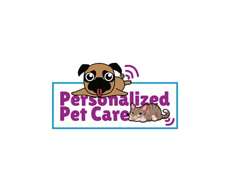 Playful Colorful Pet Sitting Logo Design For Personalized Pet Care By