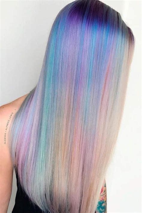 Neon And Pastel Light And Dark Rainbow Hair Colors Are