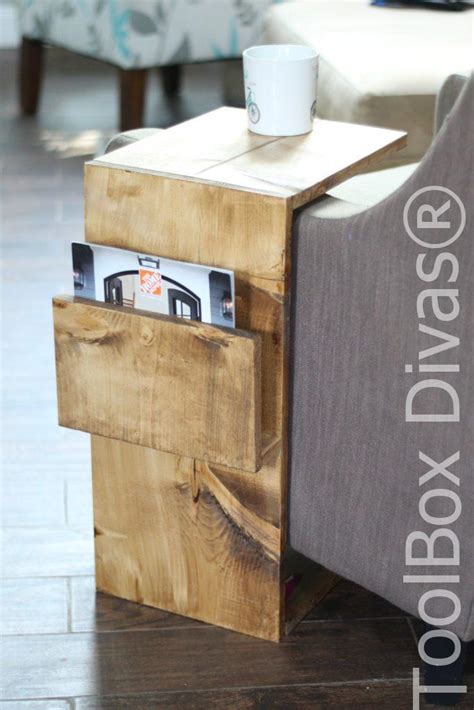 Bamboo wood extendable laptop computer notebook desk bed sofa tray folding stand. Sofa Laptop Desk with Magazine Rack - ToolBox Divas