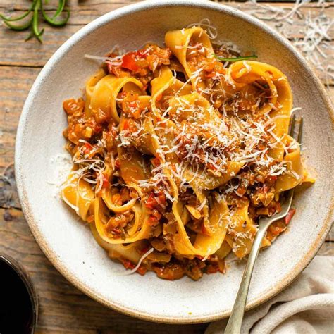 Vegetable Ragu With Pappardelle Pasta Inside The Rustic Kitchen