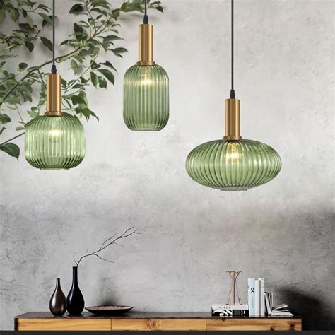89 99 stylish gold metal green glass shade ceiling pendant light glass ceiling lights
