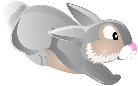 Rabbit Cartoon Clip Art Jumping Bunny Cartoon Transparent Clip Art