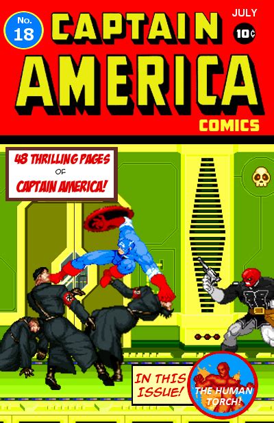 Captain America Comics 18 Nazi Smashing
