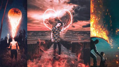It provides a set of free photo backgrounds and pattern backgrounds for you to download. Fire heart Manipulation Editing Background and Text Png ...