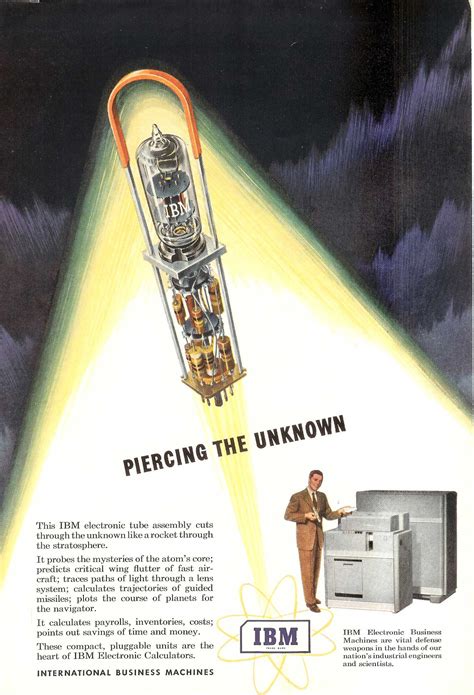 Ibm Liked Phallic Ads In The 50s 1951 Computer Ad Rgeek