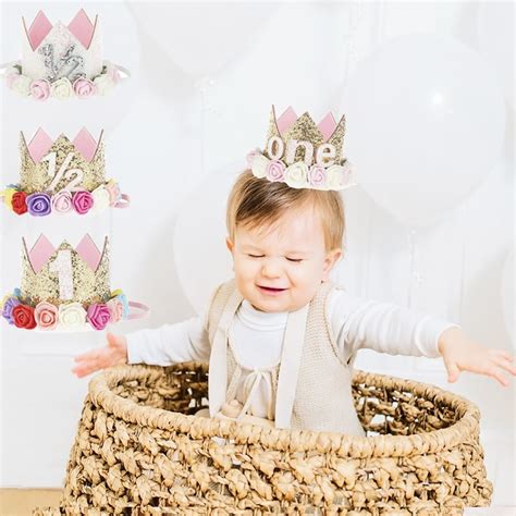 Baby Birthday Crown First Birthday Crown Majestic Crowns