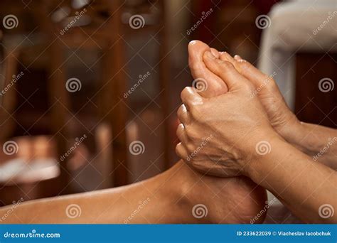 Beauty Salon Masseuse Performing Thai Foot Massage Stock Image Image Of Salon Room 233622039