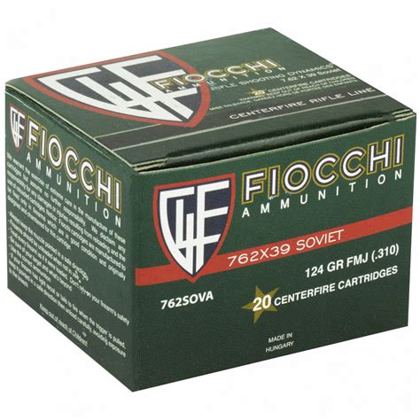 Fiocchi 762x39 Full Metal Jacket 124 Grain 201000 4shooters