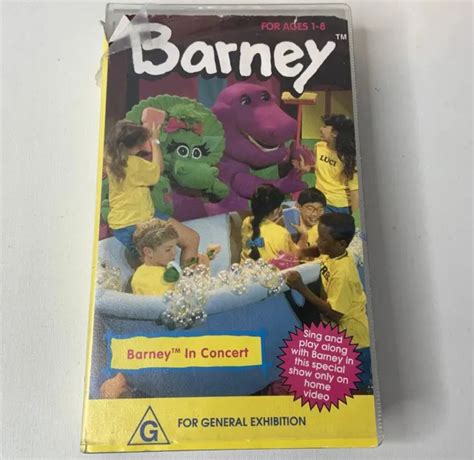 Barney In Concert Dallas Texas Vhs Video Majestic Theater 1991 Dinosaur