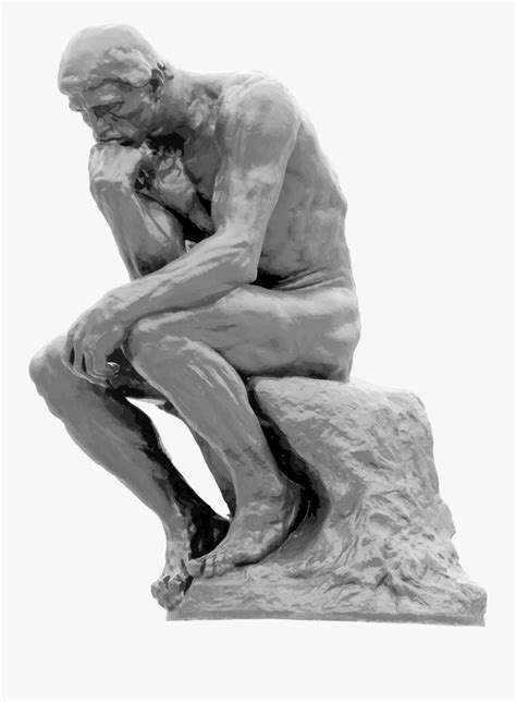 The Thinker Png Page Thinking Man Statue Png Free Transparent