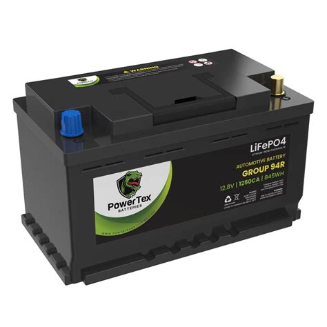Powertex Batteries Bci Group Size 94r H7 Car Lithium Battery Lifepo4