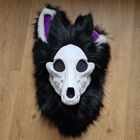 Open Custom Order Fursuit Skulldog Head Read The Discription Etsy Uk
