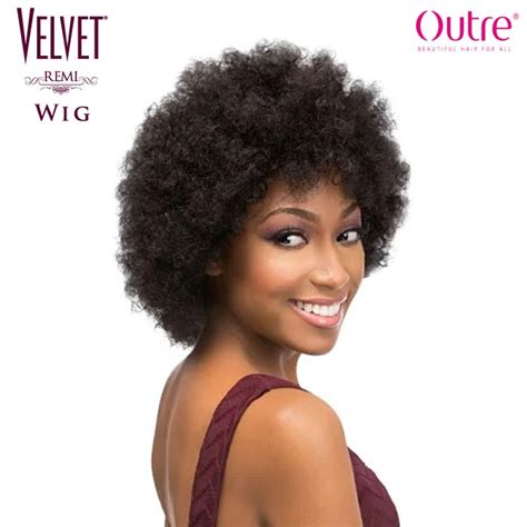 Outre Velvet 100 Remi Human Hair Wig Afro