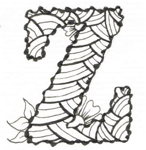 Discover a huge set of printable winter coloring pages for kids. 203 best images about Zentangle Letters on Pinterest | The ...