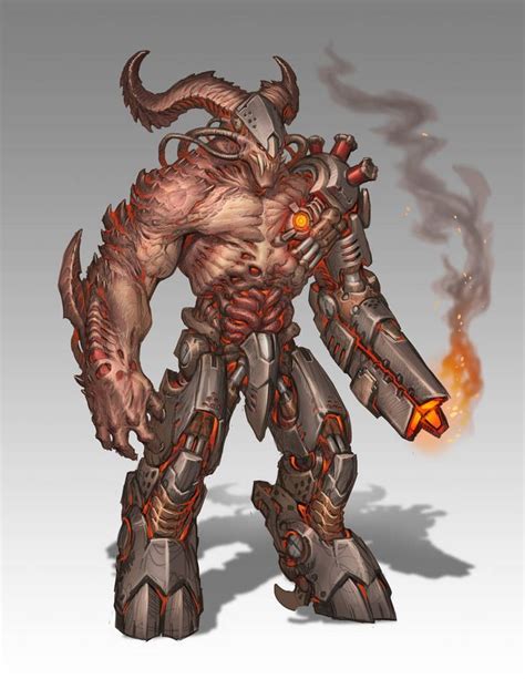 Another Cyberdemon By Trollfeetwalker On Deviantart Doom Demons
