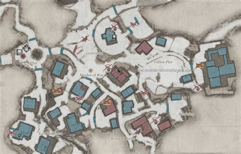 Map Of The Village Resident Evil Village