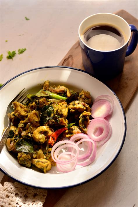 Think chicken breast is boring? Andhra Style Green Chili Chicken - Appetizer Side Dish