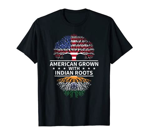 India American Grown With Indian Roots T Shirt Pilihax