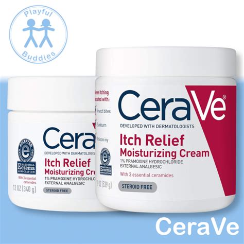 Cerave Itch Relief Moisturizing Cream 12 Oz 340 G Or 19 Oz 539 G