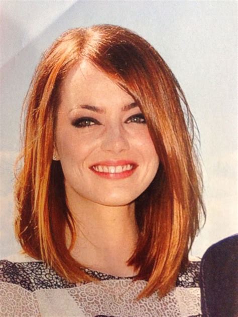 But this bob is notably more stylish and certainly more now with jaw this star worthy emma stone haircut balances beautiful red blonde tones and highlights the face with. Emma Stone- hair | Emma stone hair color, Bob hairstyles ...