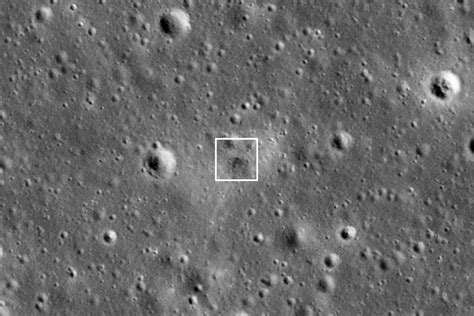 Nasa Spacecraft Spots Doomed Lunar Landers Crash Site On Moons