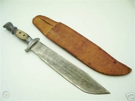 Big Old Vintage Mexican Bowie Knife 31223205