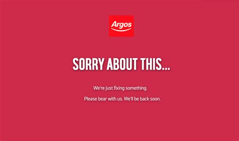 Argos Down Uk Online Store Stops Working Promises Fix Soon Irideat