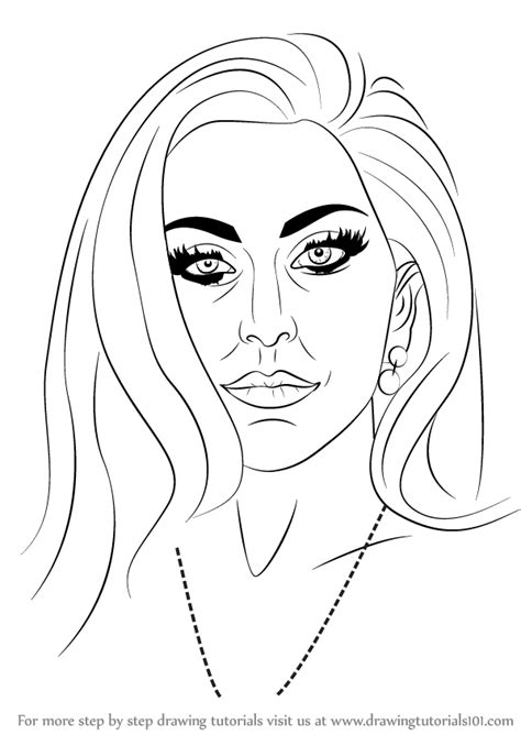Looking for something else to draw? Learn How to Draw Lady Gaga (Singers) Step by Step ...
