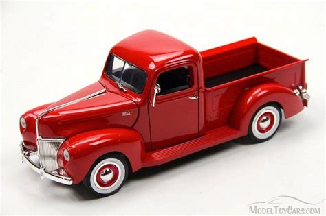 1940 Ford Pickup Truck Red Motormax 73170 118 Scale Diecast Model