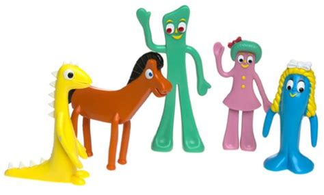 The Original Gumby And Friends Bendable Poseable 5 Piece