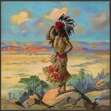 Native American Indian Woman Indigenous Western Clothing Art Print